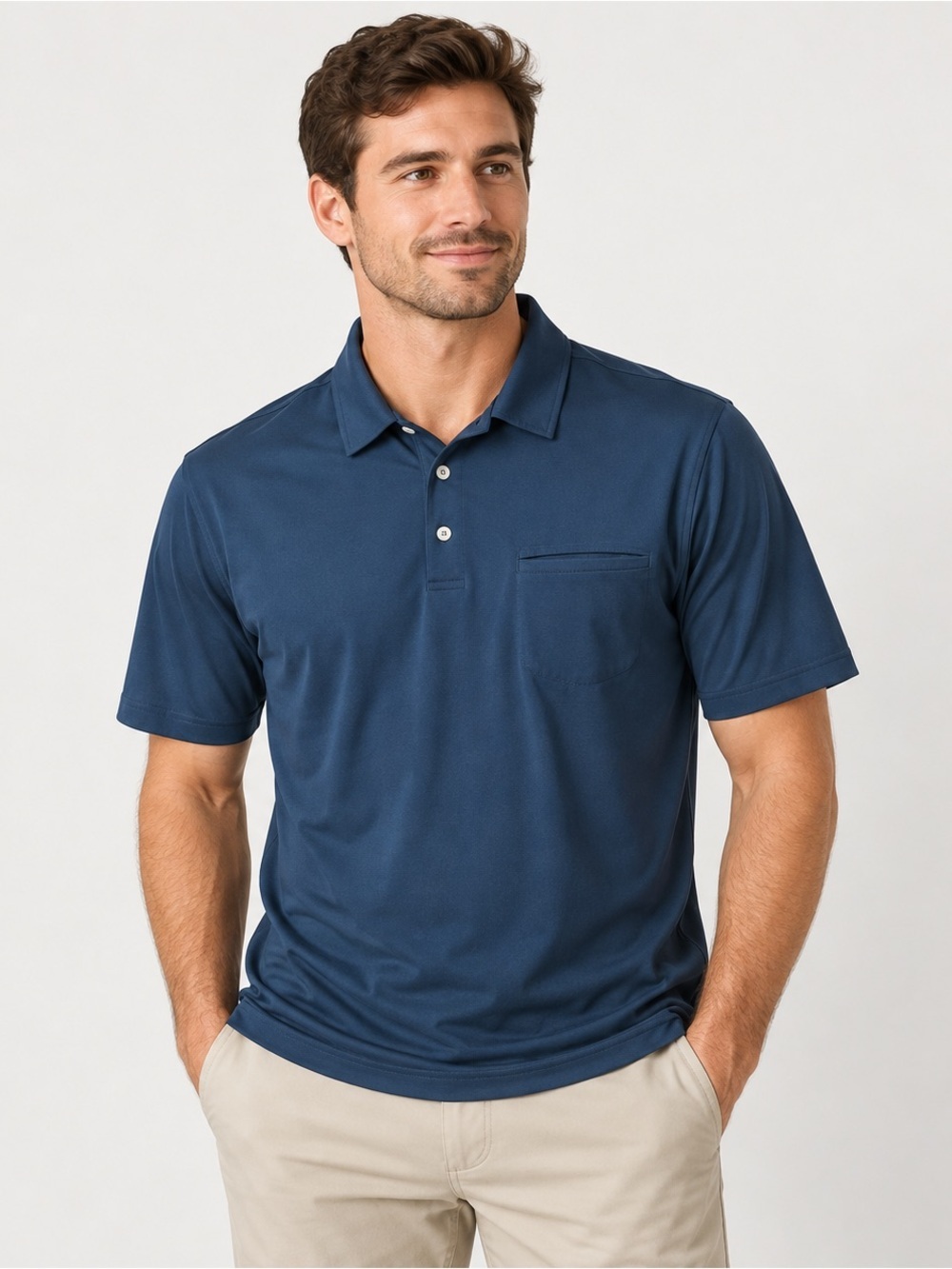 Tiger Woods Collection Nike Polo Shirt Mens M Golf Performance Stretch Dri fit